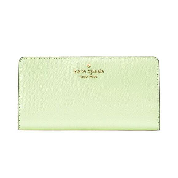 New Kate Spade Madison Large Slim Bifold Matcha Latte - Picture 1 of 3